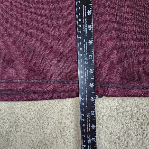 GREG NORMAN For Tasso Elba Sweater Mens Size L Burgundy Pullover Thermal A319 - Picture 4 of 5